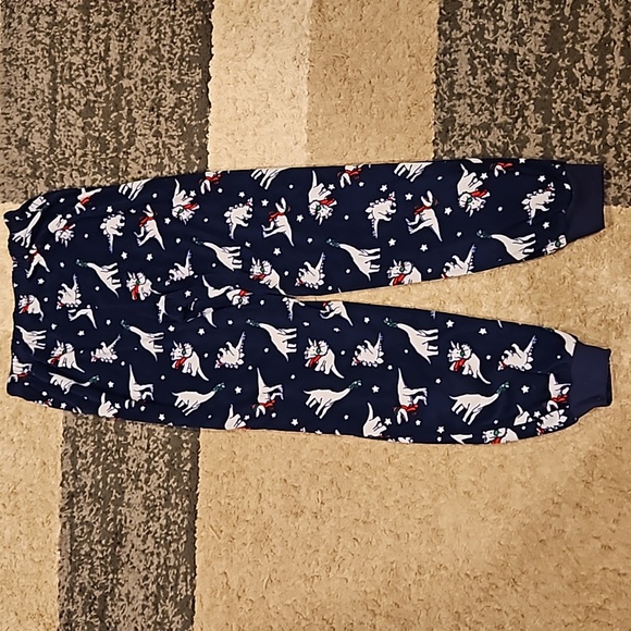 Boy's Holiday Dino Pajama Pants. Super Soft Flannel. Sz: L (10/12) Looks Great! - Picture 4 of 8